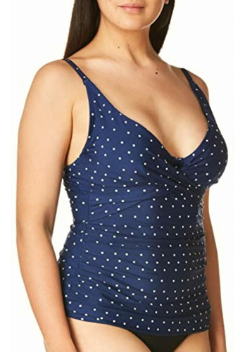 Catalina Tankini Con Cincha Lateral Para Mujer Con