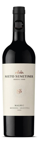 Botella De Vino Tinto Nieto Senetiner Malbec X 750 Ml