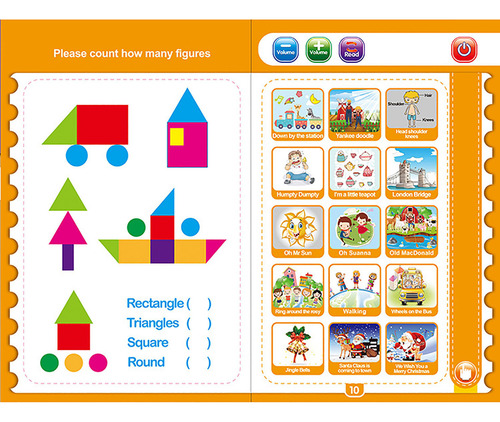 Juguete Interactivo K Sound Book Para Niños Con Inglés 1863