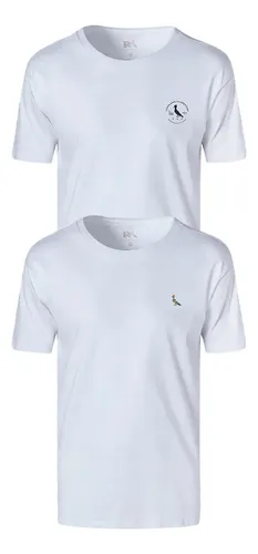 Kit 2 Camisetas Reserva Carimbo E Plantas Branco G