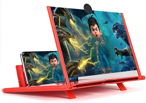 Imagen 2 de 10 de Amplificador Para Pantalla Móvil Con Lupa 3d 10 Pulgadas
