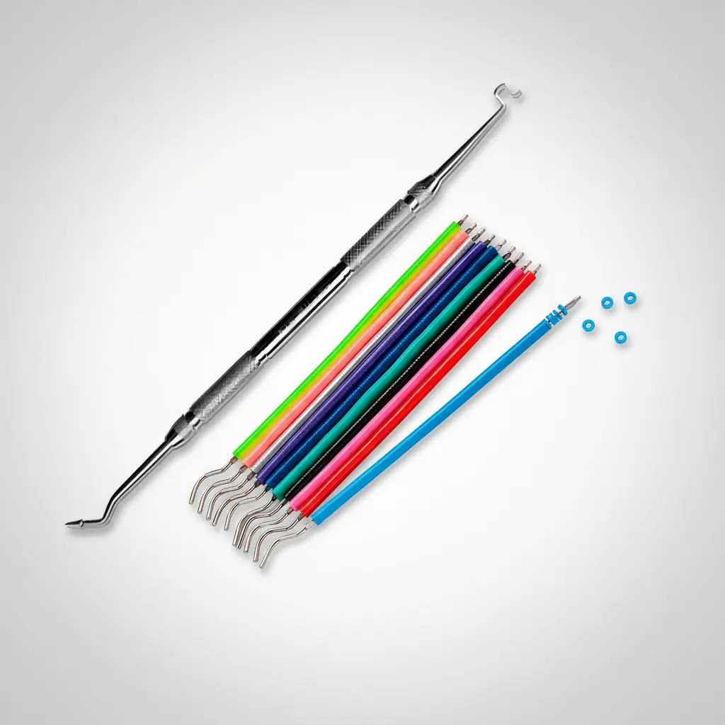 Borrachinha Aparelho Dental 1.000 Sortidas + Aplicador