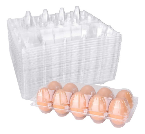 Paquete De 60 Cajas De Plástico Para Huevos, Bandeja De Huev