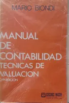 Comprar Manual De Contabilidad Técnicas De Valuación Mario Biondi
