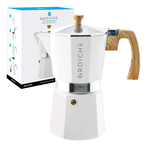 Cafetera De Café Espresso Grosche Milano Moka Pot 9 Espress.