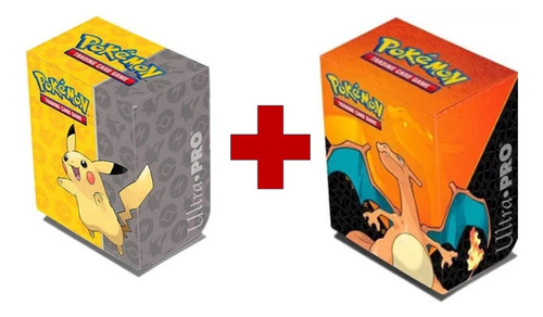 Kit Deck Box Oficial Ultra Pro Pikachu E Charizard 