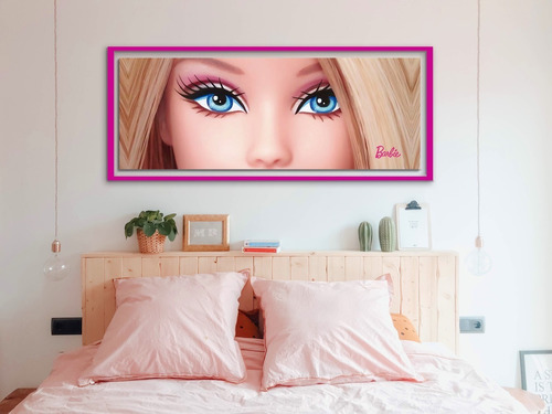 Cuadro Decorativo Moderno Para Recamara Barbie Ojos