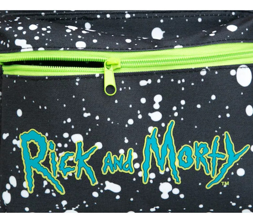 Mochila Escolar Rick And Morty Original Licencia Oficial Negro Rick And Morty