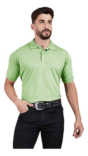 Camisa Polo Country Western Masculina Verde Minuty Jeans