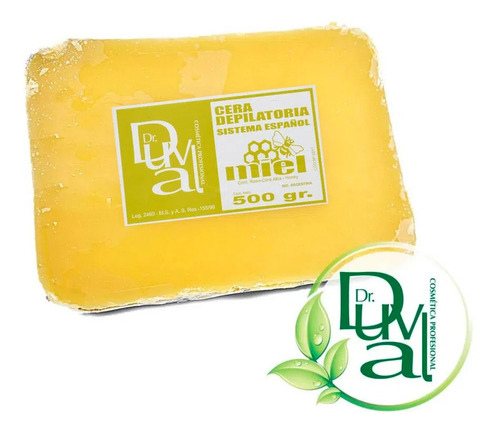 Imagen 1 de 1 de Cera Depilatoria Sistema Español Con Miel X500g Dr.duval