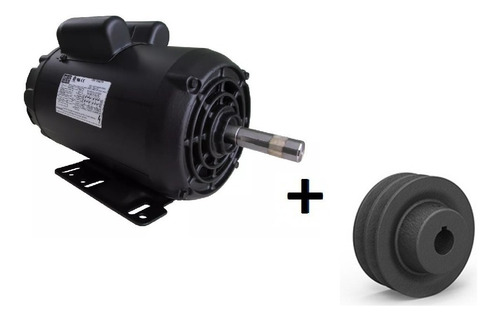 Imagem 1 de 7 de Motor Weg Monofásico 3cv 2 Pólos Alta Rotação Com Polia