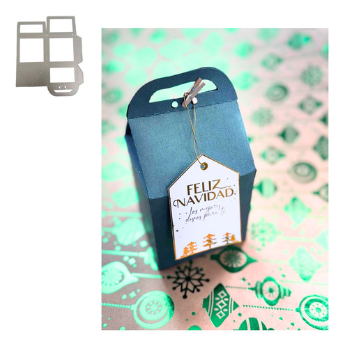 Suaje Troquel Caja Grande Plus Cortar Papel Scrap Cajita
