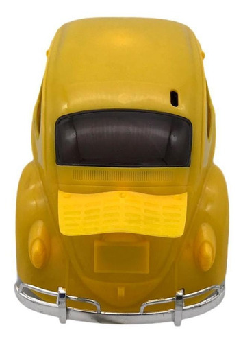 Cochecito Beetle Bate And Turn Around de 360 grados con sonido y luz de color amarillo