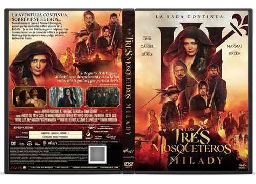 Los Tres Mosqueteros D'artagnan & Milady 2023 / 2 Dvd