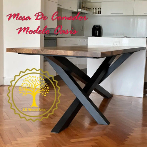 Mesa  De Comedor Estilo Industrial