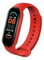 Comprar Reloj Inteligente M8 Deportes Fitness Presion Arterial 2023 Color De La Caja Blanco Color De La Malla Rojo