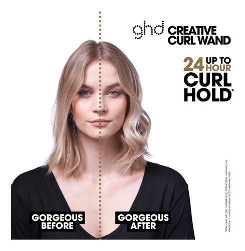 Varinha De Ondulação De Cabelo Ghd Creative Curl Cônica Pret