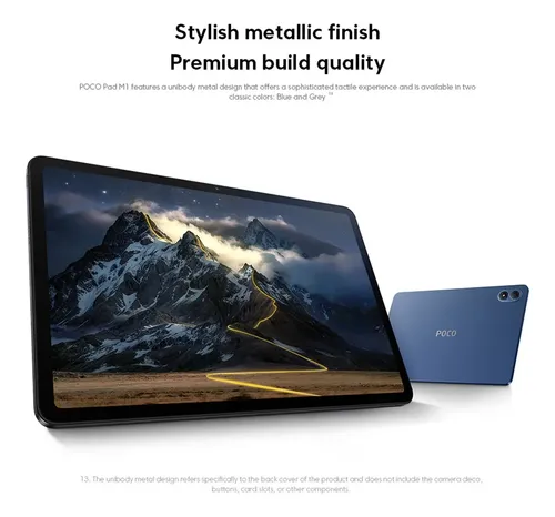 Tablet Xiaomi Poco Pad M1 256gb 8gb *leia A Descrição* Cinza