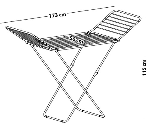 Tendedero Ropa Tender Pie Plegable Acero Aluminio Gimi Italy
