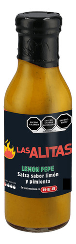 Salsa Para Alitas Lemon Pepper Las Alitas 340 Ml