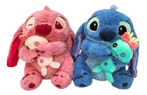 Peluche Stitch &lilo Importado Con Scrump Hermoso Azul