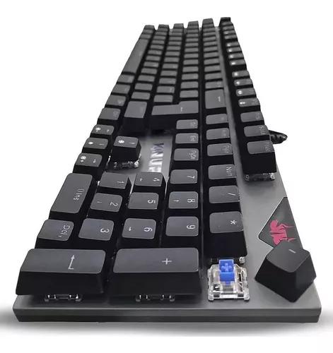 Teclado gamer Knup KP-TM010 QWERTY Outemu DIY Blue português