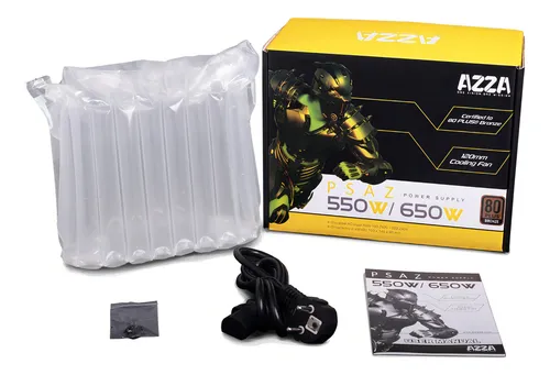 Fuente De Alimentación Para Pc Azza Psaz-650w 650w Negra 220v
