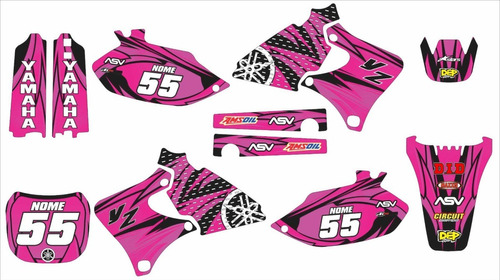 Adesivo Compatível Com Moto Cross Yz 250 400 426f 20mm Lm140