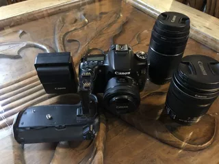 Kit Canon 70d + 3 Lentes + 2 Bateria + Grip