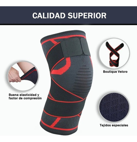 1 Par De Rodilleras Deportivas De Compresión Para Gimnasio