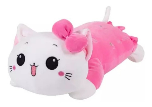 Peluche Gatita Fresa Acostada 45 Cm De Largo