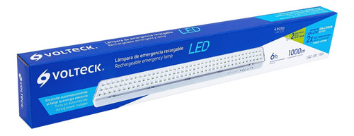 Lámpara De Emergencia De 1000 Lm Recargable, Volteck 43010