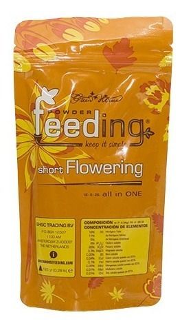 Imagen 2 de 5 de Fertilizante Powder Feeding Short Flowering Flora 125g