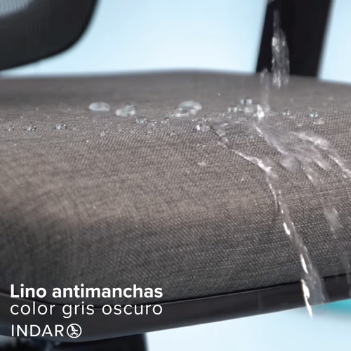 Imagen 6 de 9 de Sillon Gerencial Indar Cool Ergonomico Apoyo Lumbar Cabezal