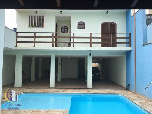 Imagem 1 de 29 de Lindo Sobrado 5 Dormitórios Suítes Com Planejados, Excelente Área De Lazer Com Piscina, 4 Vagas - Quitaúna - Osasco/sp - So0285
