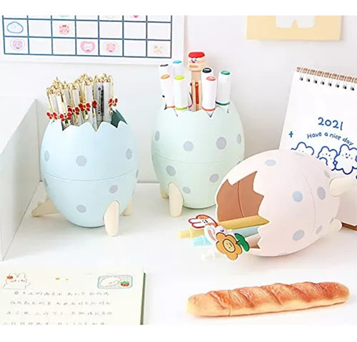 Pack 6 Porta Lapicero Para Escritorio Con Divisiones Huevos