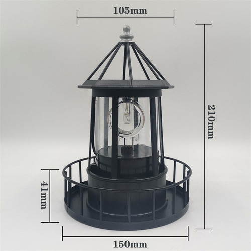 * Faro Solar Led Luz Jardín Exterior 360 Giratorio Sensor