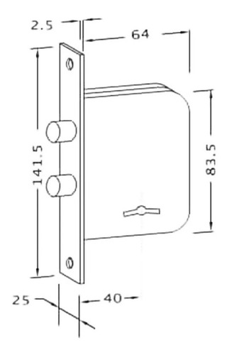 Imagen 3 de 3 de Cerrojo Doble Star Exterior 200 Par Igual Misma Combinacion