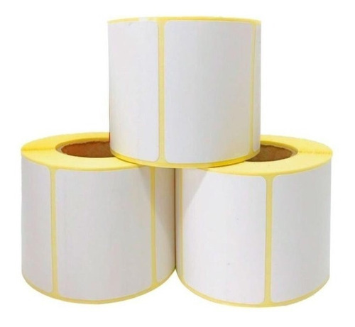 10 Rollos De Etiquetas Adhesiva Termicas 55x44 Mm 500 Unid 