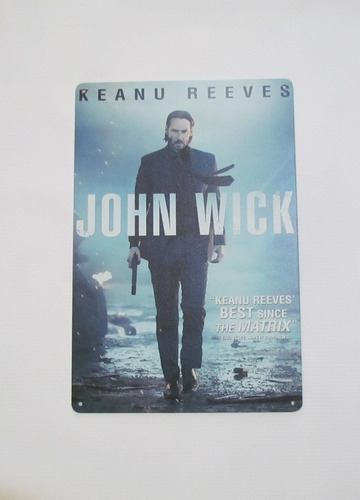 Poster Cartel Placa John Wick Keanu Reeves Decoracion