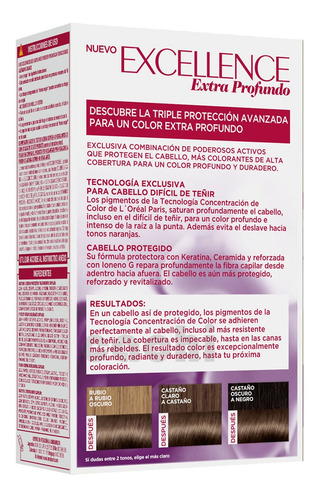 Tinta Loreal Excellence Extra Profundo Rubio Oscuro 610