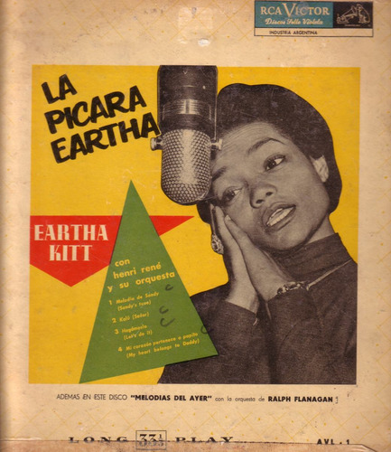 Eartha Kitt La Picara Eartha Raro 10  Disco Argentina Lp Pvl