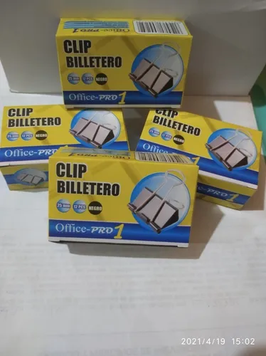 Binder Clips Sujetador O Clip Billetero MercadoLibre
