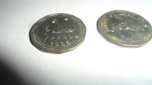 Moneda Argentina 10 Pesos 1965 ( El Resero) (Usado)