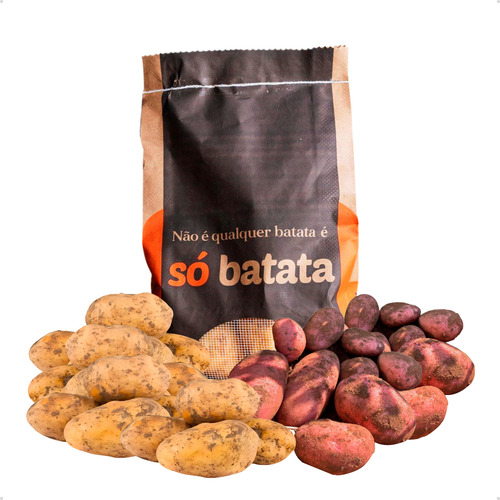Batata Inglesa E Asterix Escovada Selecionada Saco Kit 5 Kg