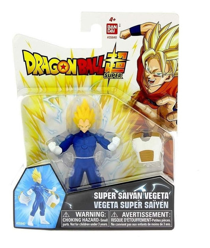 Muñeca Vegeta Super Sayajin - Dragon Ball Super Bandai