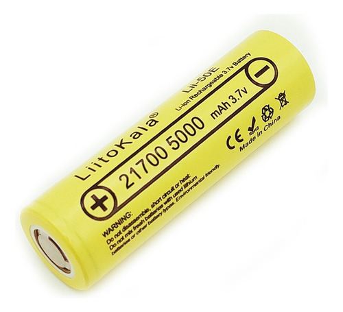Bateria Liitokala 21700 5000 Mah  3.7-4.2v  50a - Original