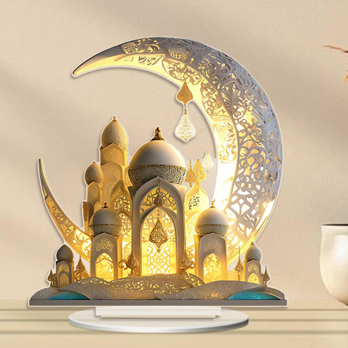 Centro De Mesa Decorativo Con Forma De Castillo Lunar De