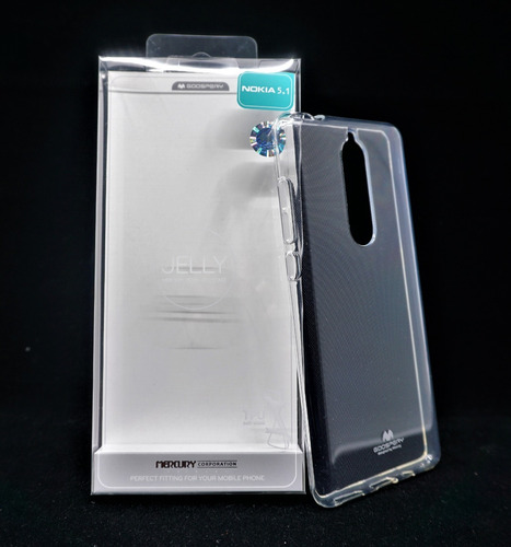 Funda Nokia 5.1 Mercury Goospery Tansparente Jelly