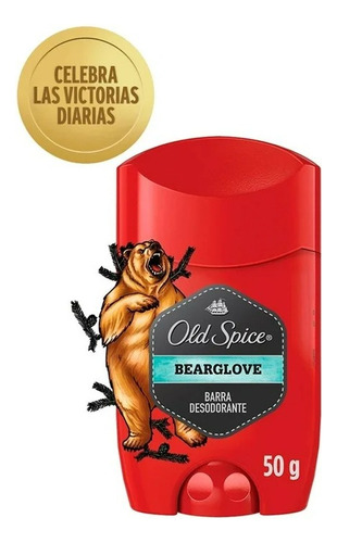 2 Pza Desodorante Old Spice En Barra Bearglove 50 G